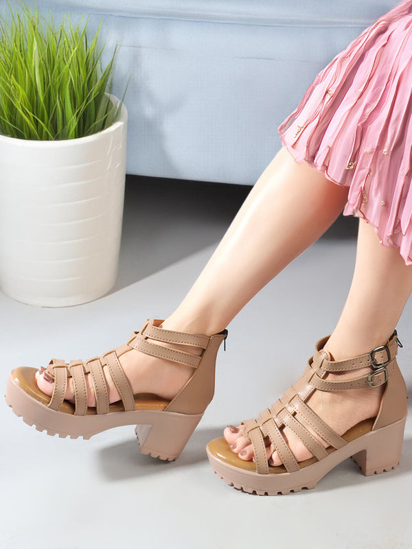 Women's Ankle Loop Platform Sandals