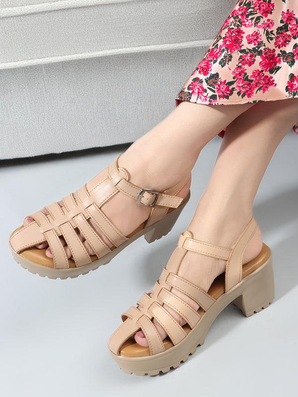 Women's Strappy Block Heel Sandals