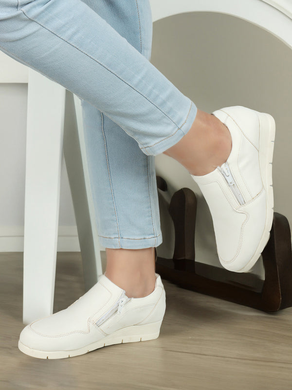 Women's Zipper Fashion Sneakers
