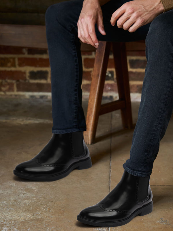 Men's Brogue Chelsea Boots