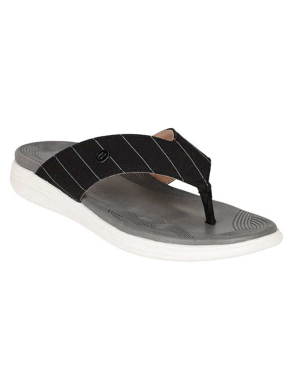 Women's Striped Thong Comfort Flip-Flops