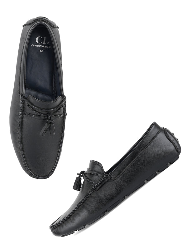 Men's Classic Driving Loafers with Tassel Accent