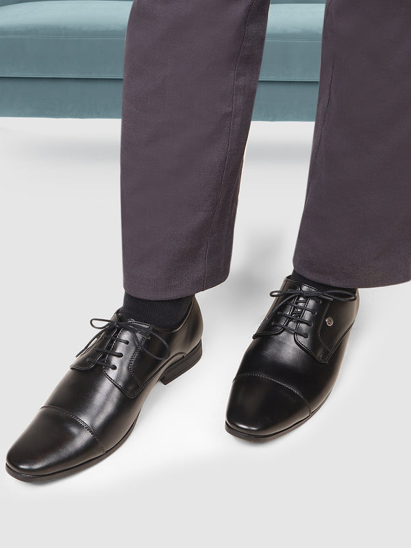Men's Classic Cap-Toe Derby Shoes