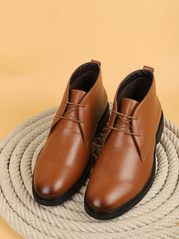 Men's Classic Tan Brown Chukka Boots