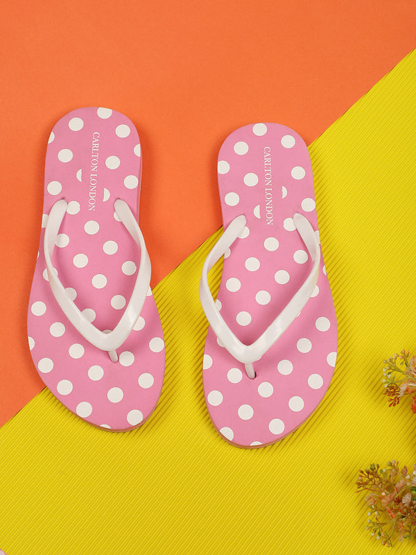 Women's Polka Dot Thong Flip-Flops