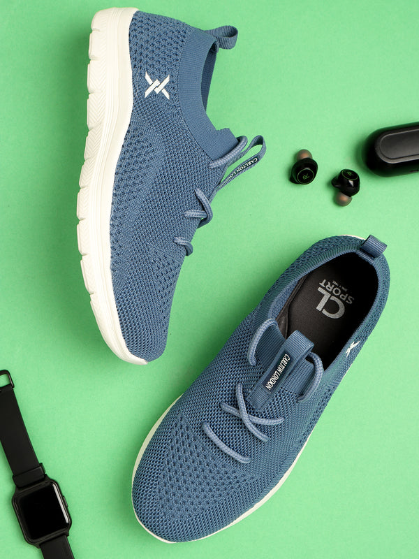 Women's Woven Design Lace-Up Textured Sneakers