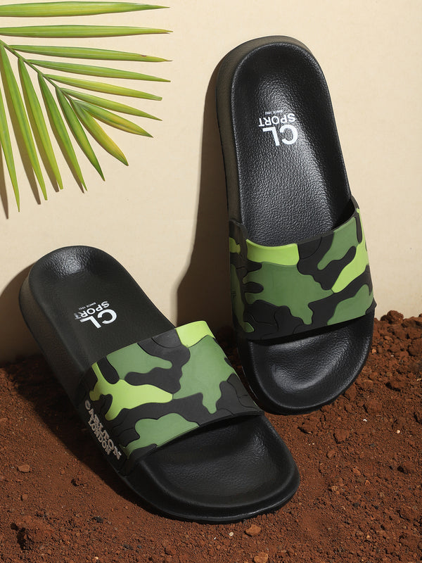 Men's Camo Print Comfort Slides