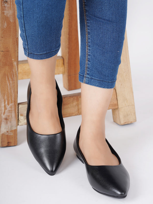 Women's Pointed-Toe Comfort Balleniras