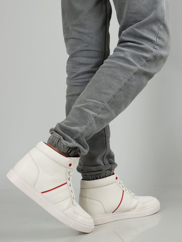 Men's Sporty Mid-Top Lace-Up Sneakers