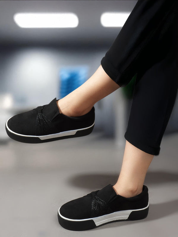 Women's Slip-On Textured Sneakers