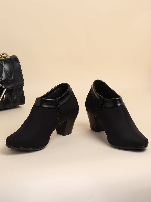 Women's Stretch Fabric Ankle Boots