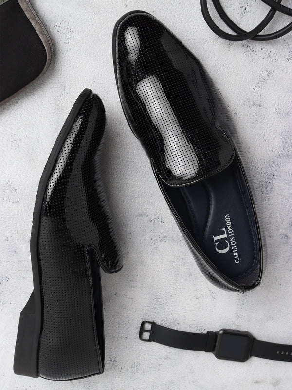 Men's Perforated Detail Formal Slip-On Loafers