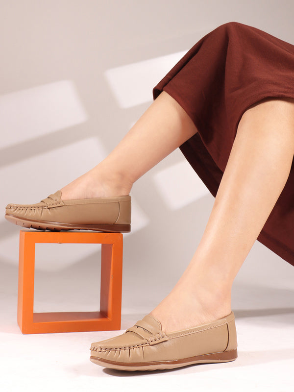 Women's Solid Casual Slip-On Panny Loafers